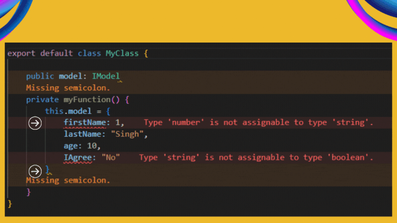 Error Lens in VS Code