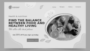 Health food store website design cost
