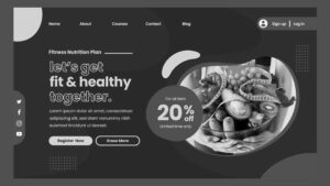 Health food store website design cost
