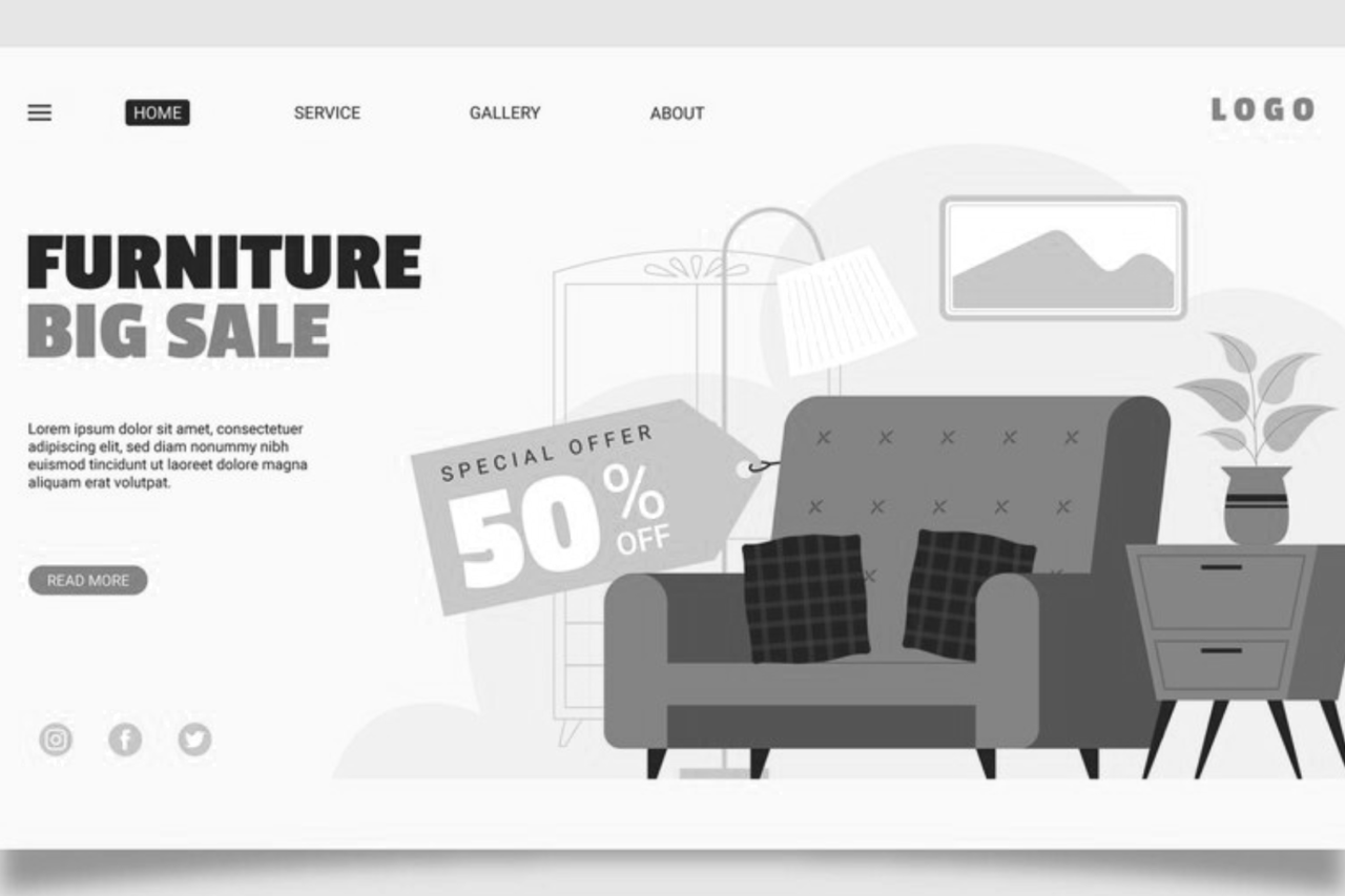 Home decor store website design cost